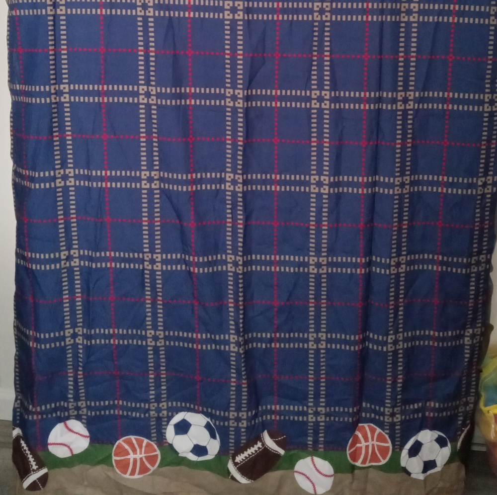 Sports WIndow 2 Panel Curtains Set